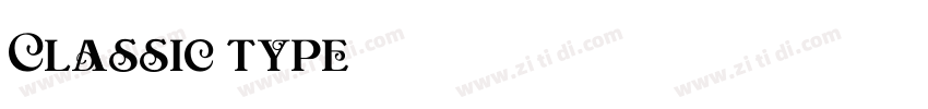 Classic type字体转换